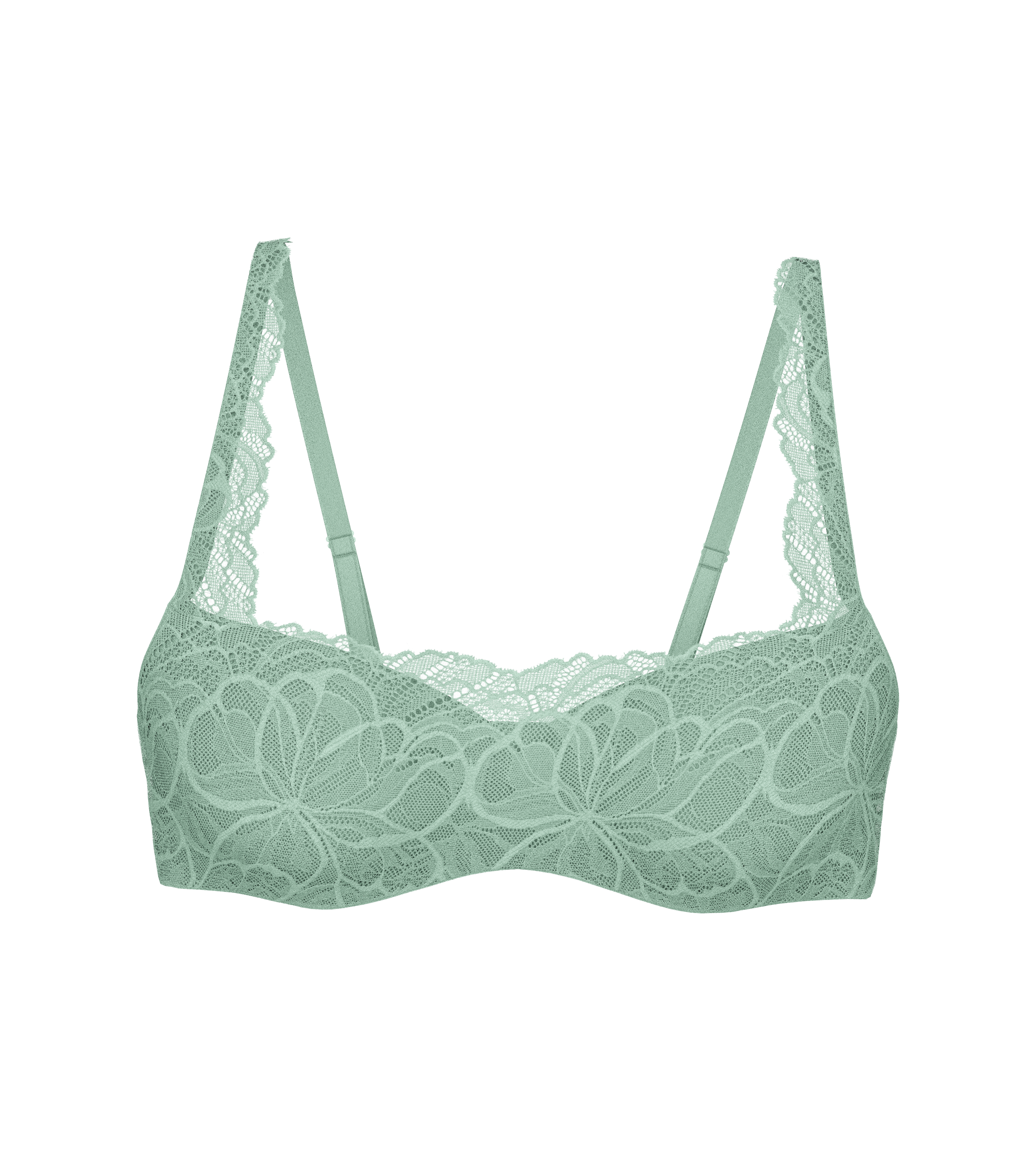 TRIUMPH BODY MAKE-UP ILLUSION LACE BALCONETTE Sutien buretat verde